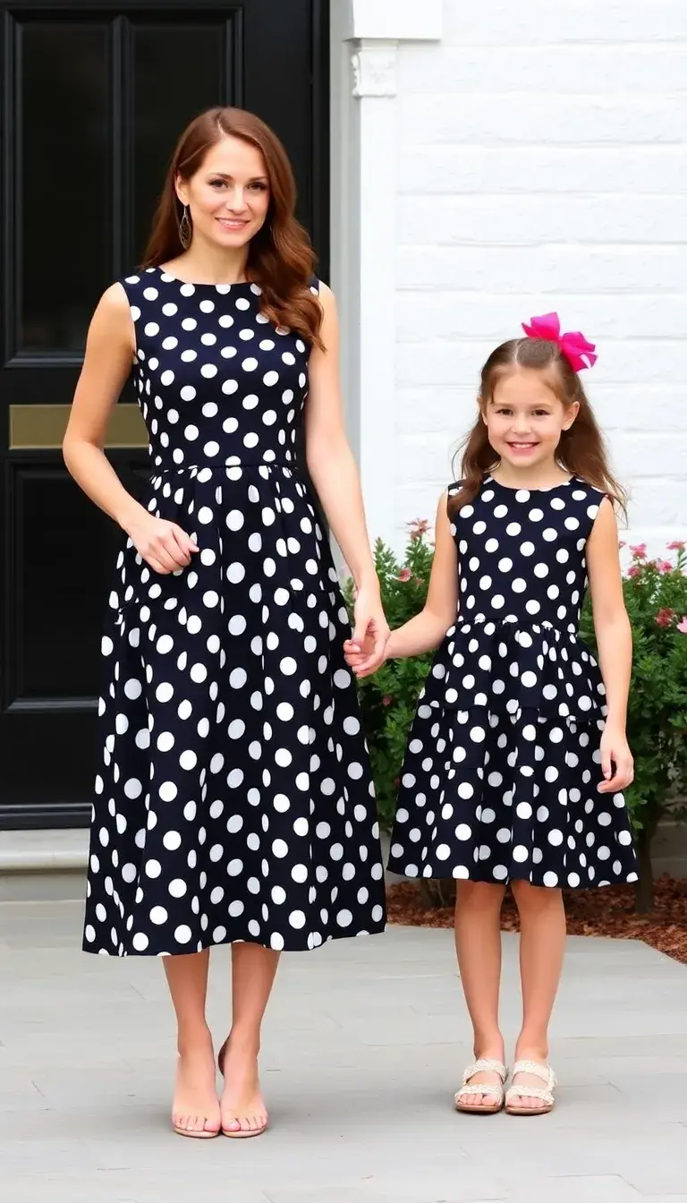 Polka Dot Mommy and Me Outfits