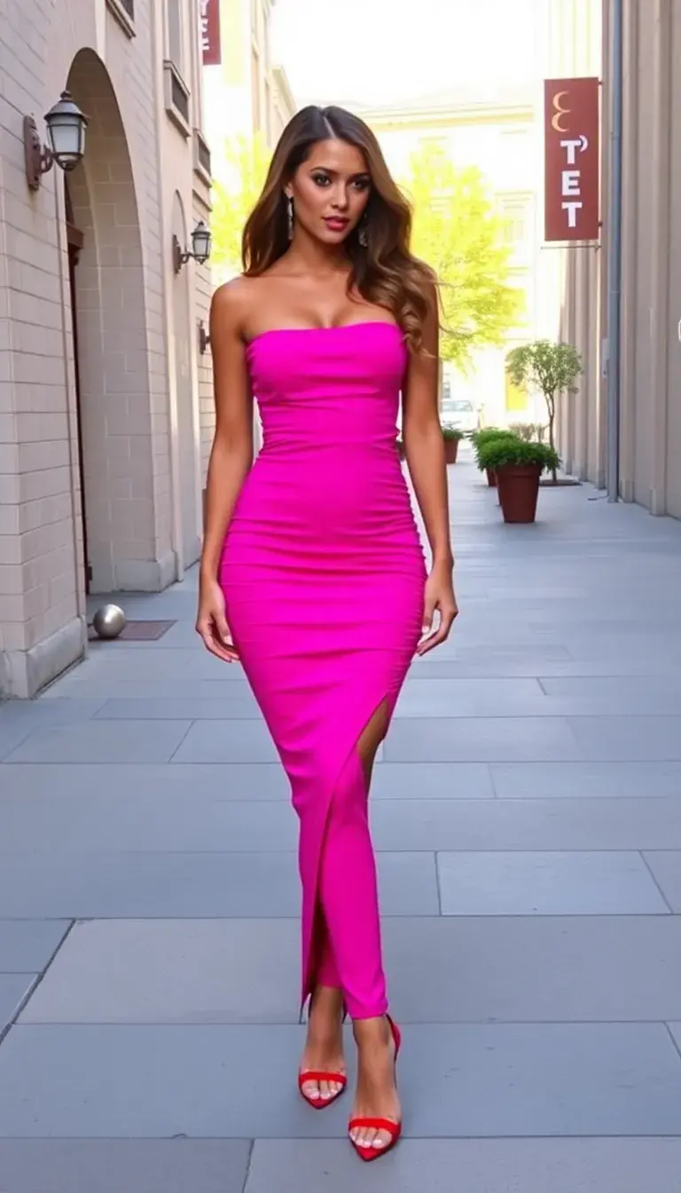 Hot Pink Bodycon Dress