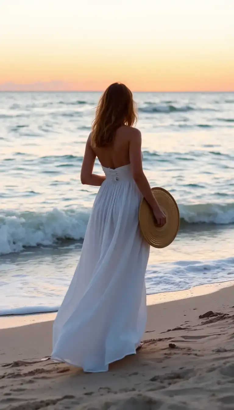Strapless Maxi Beach Dress