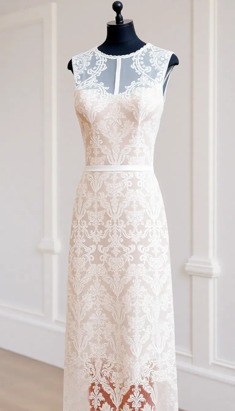 Lace Winter Formal Dress