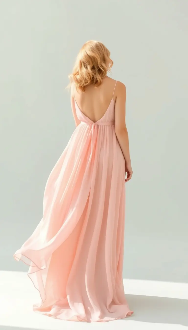 Chiffon Bridesmaid Maxi Dress