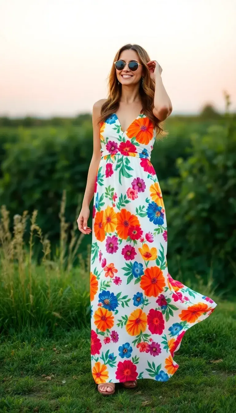 Floral Print Maxi Dress