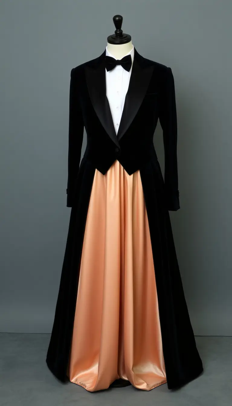 Black Tie Velvet Formal Dress