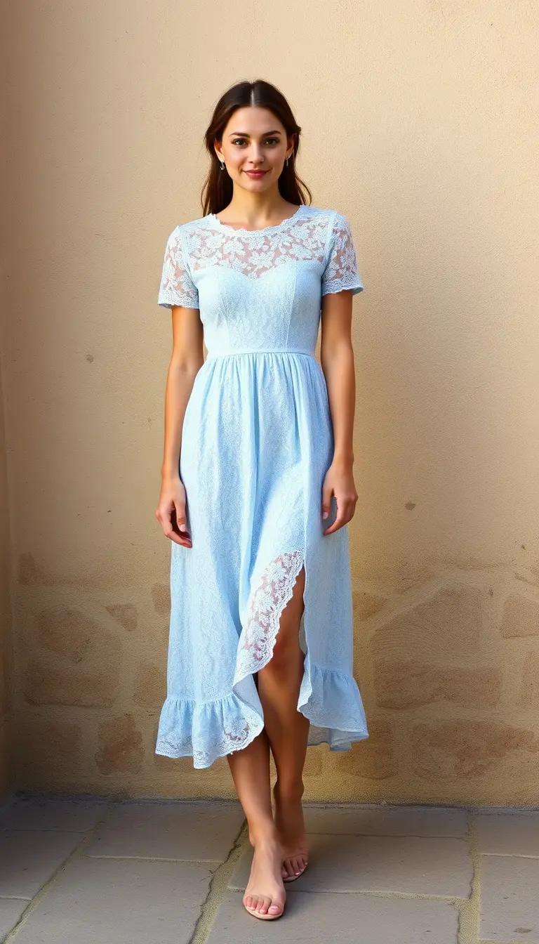 Coast Blue Lace Midi Dress