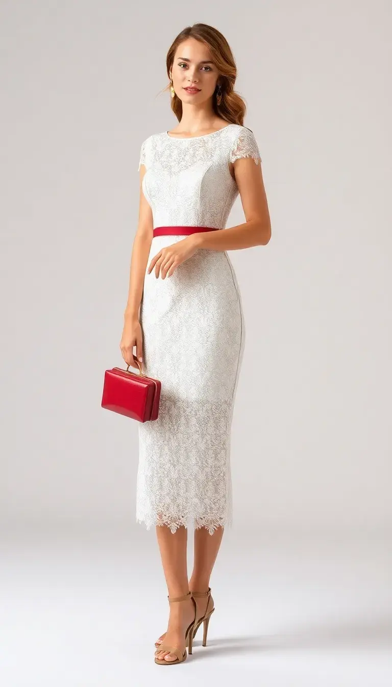 Petite Lace Formal Dress