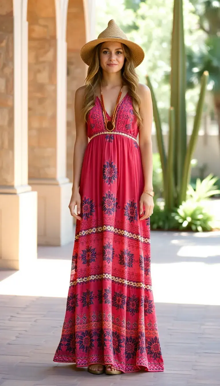 Petite Boho Maxi Dress