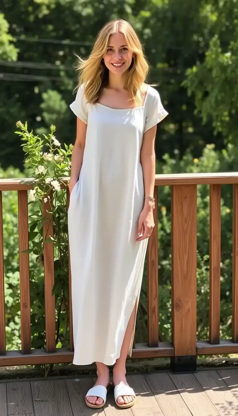 Petite Linen Summer Dress