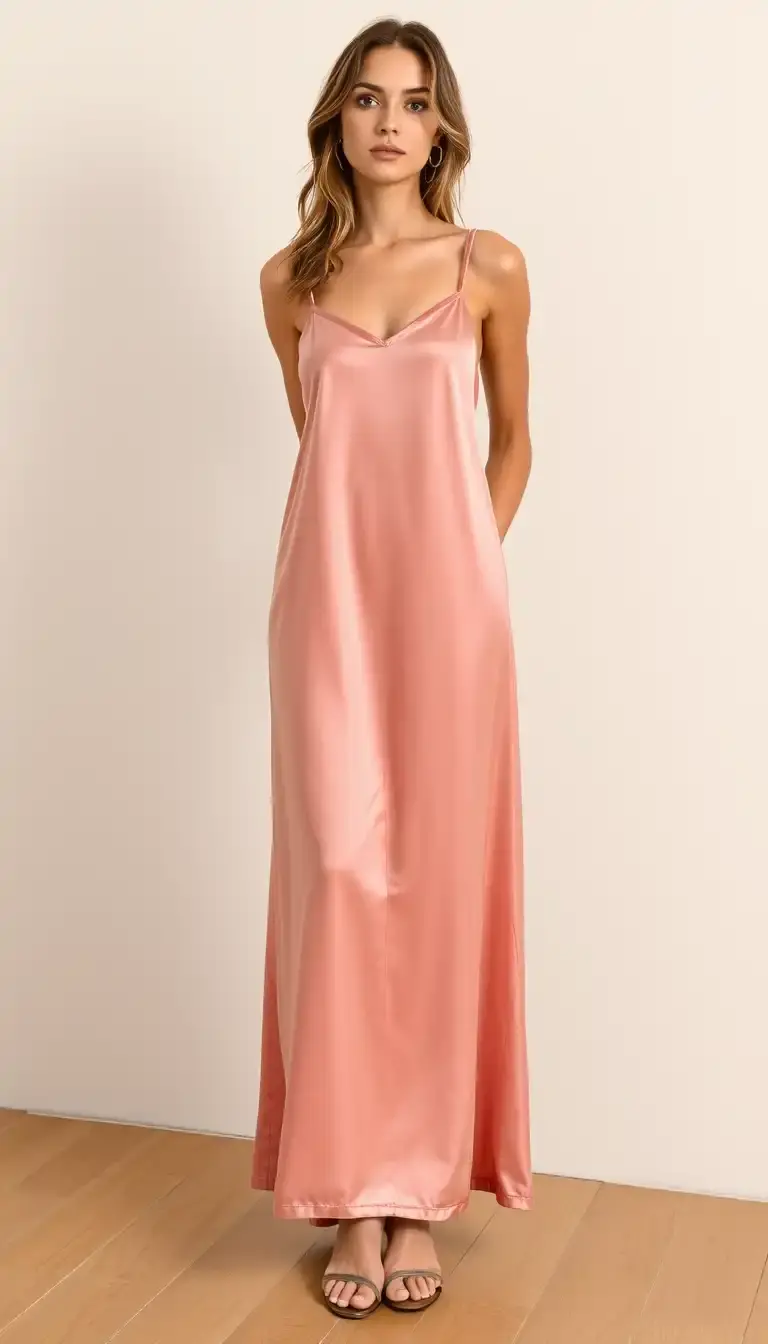 Satin Going Out Slip Dress
