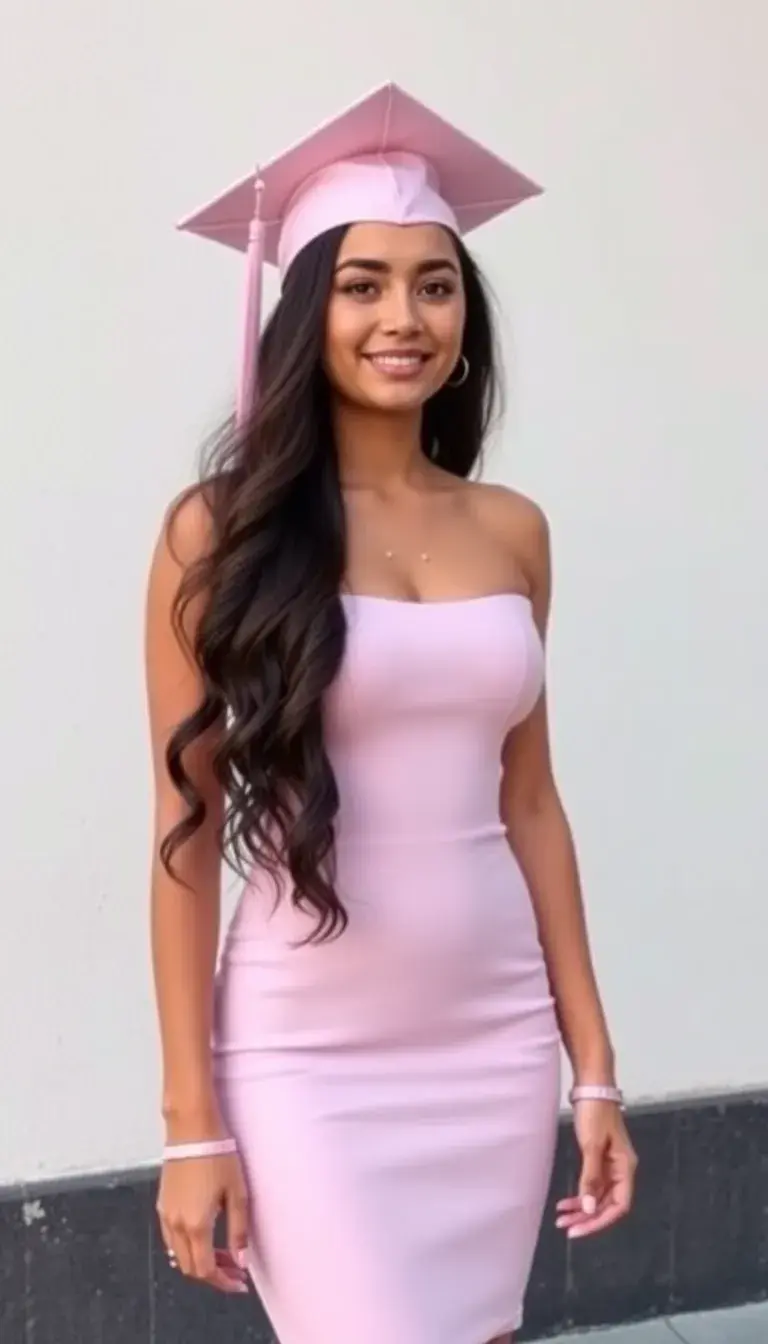 Pink Bodycon Grad Outfit