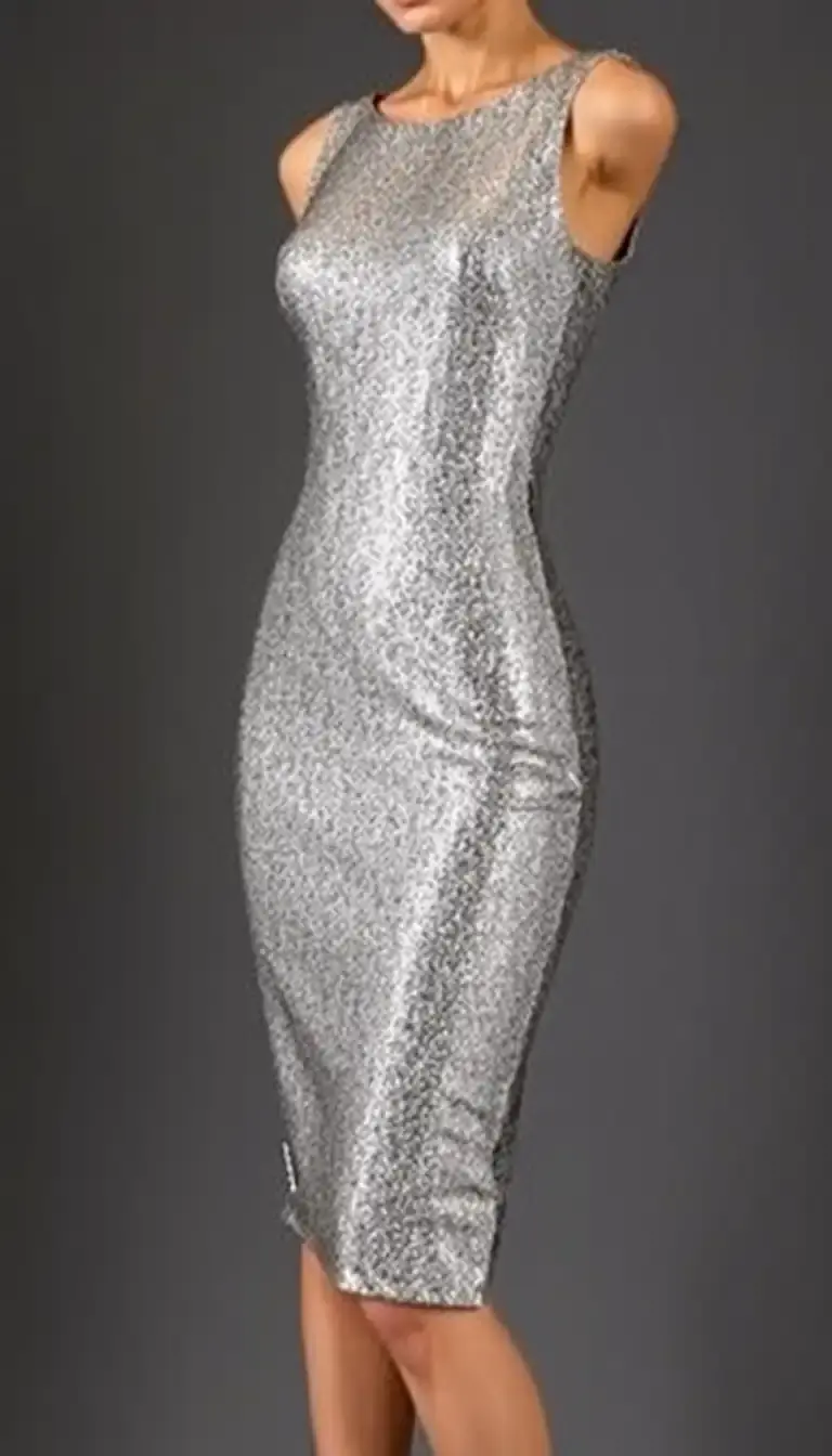 Metallic Sparkly Bodycon Dress