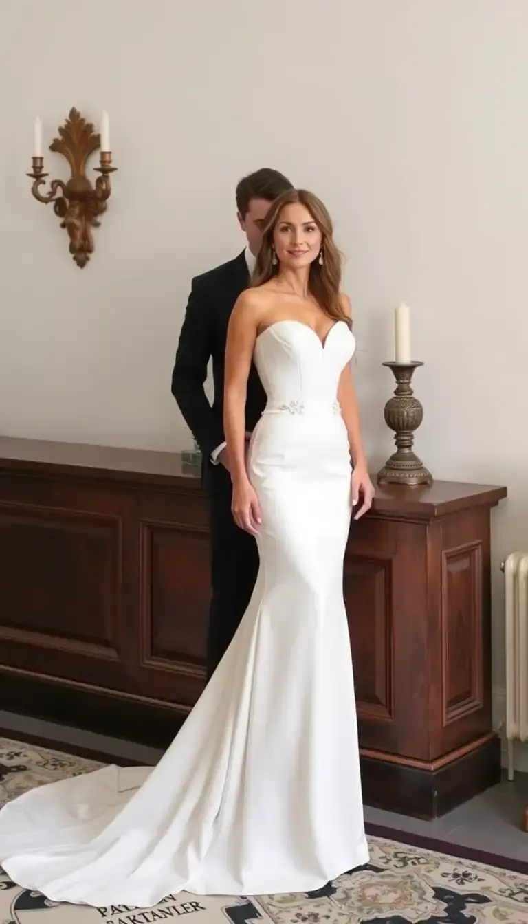Basque Waist Mermaid Dress