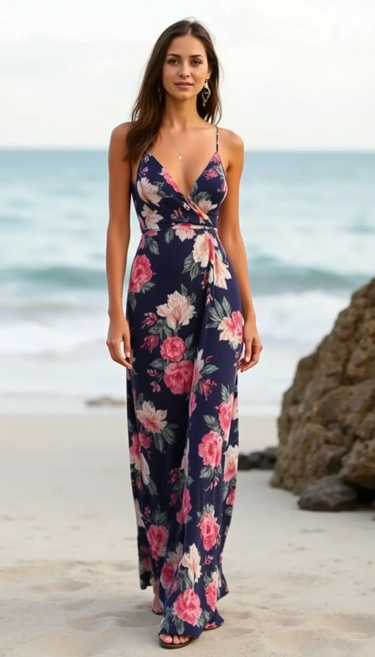 Floral Maxi Beach Dress