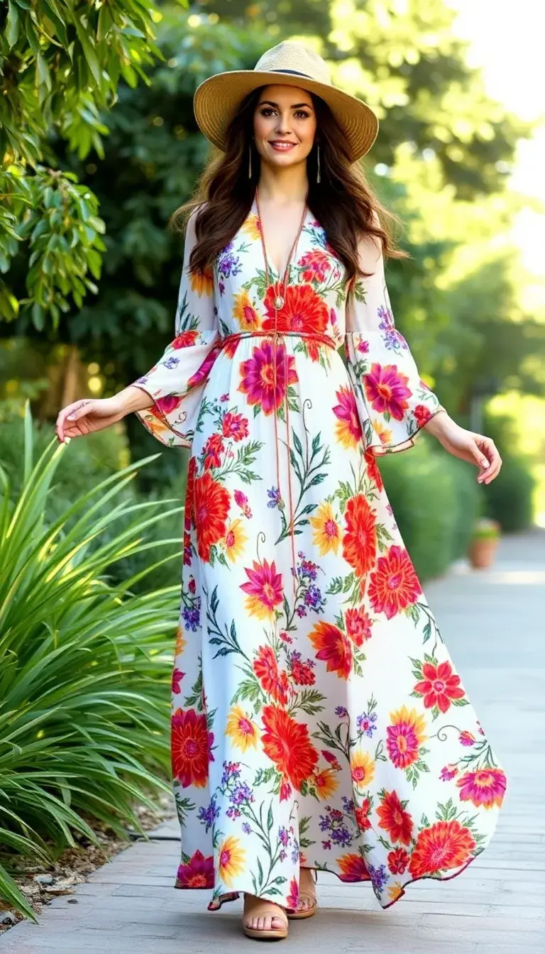 Floral Boho Maxi Dress