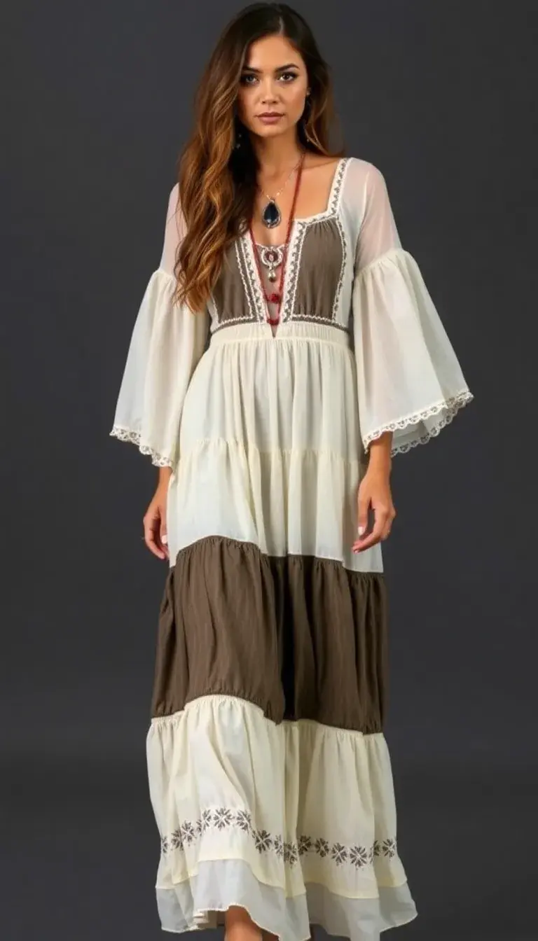 Tiered Boho Dress