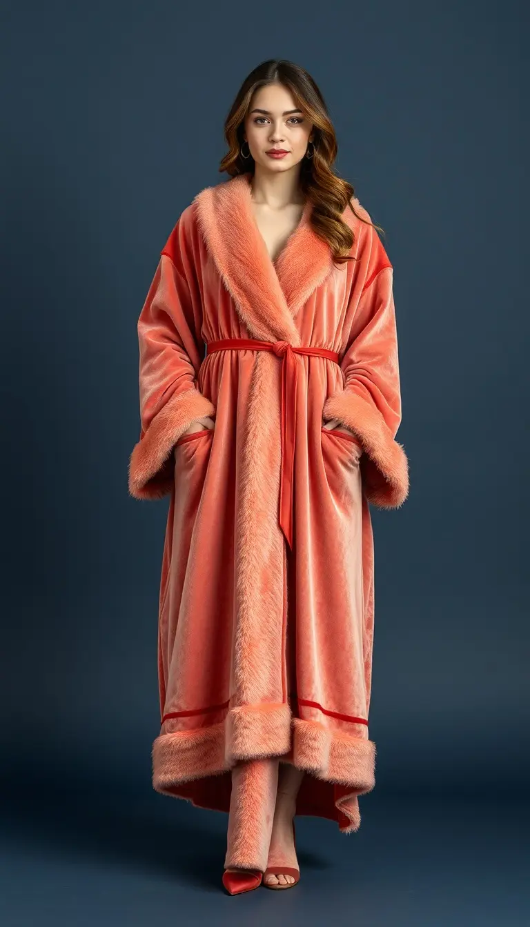 Velvet Caftan Winter Dress