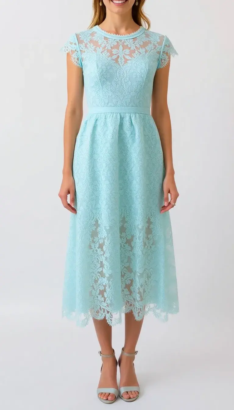 Lace Cinderella Midi Dress