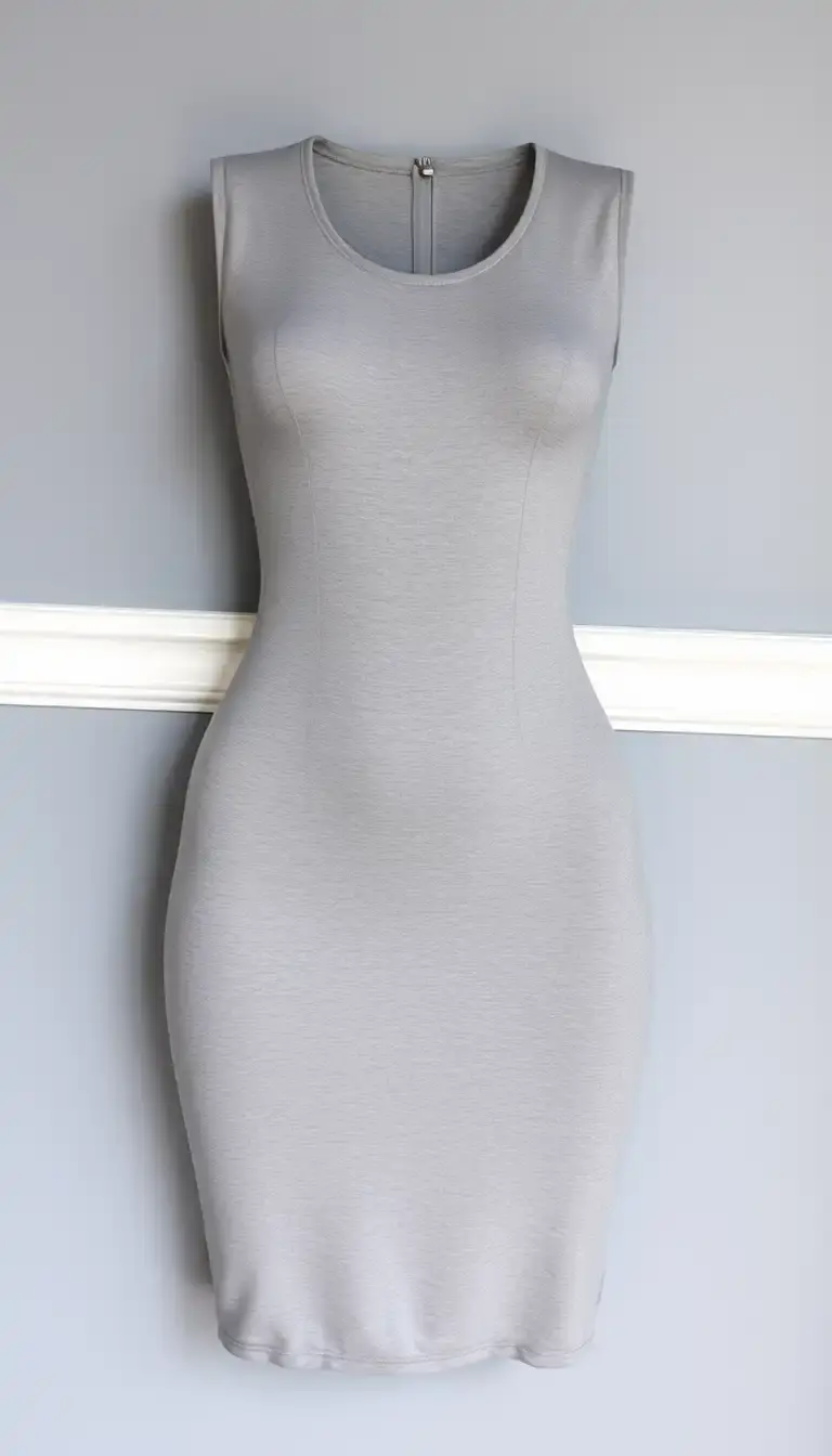 Gray Jersey Bodycon Dress
