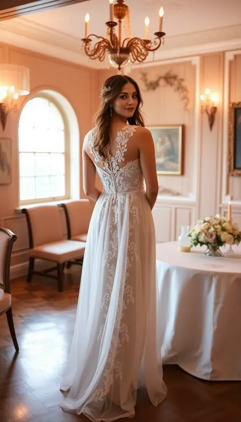 Lace Cocktail Wedding Dress
