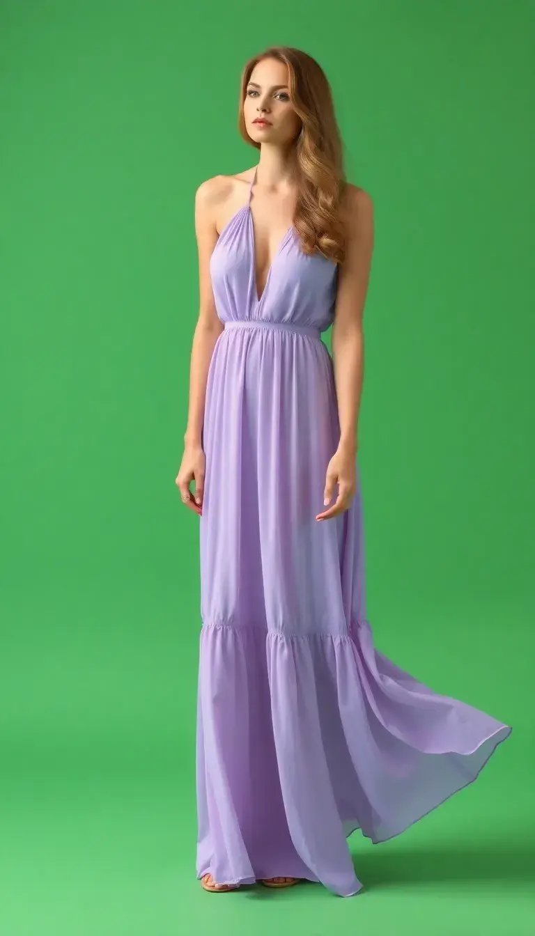 Lavender Purple Maxi Dress