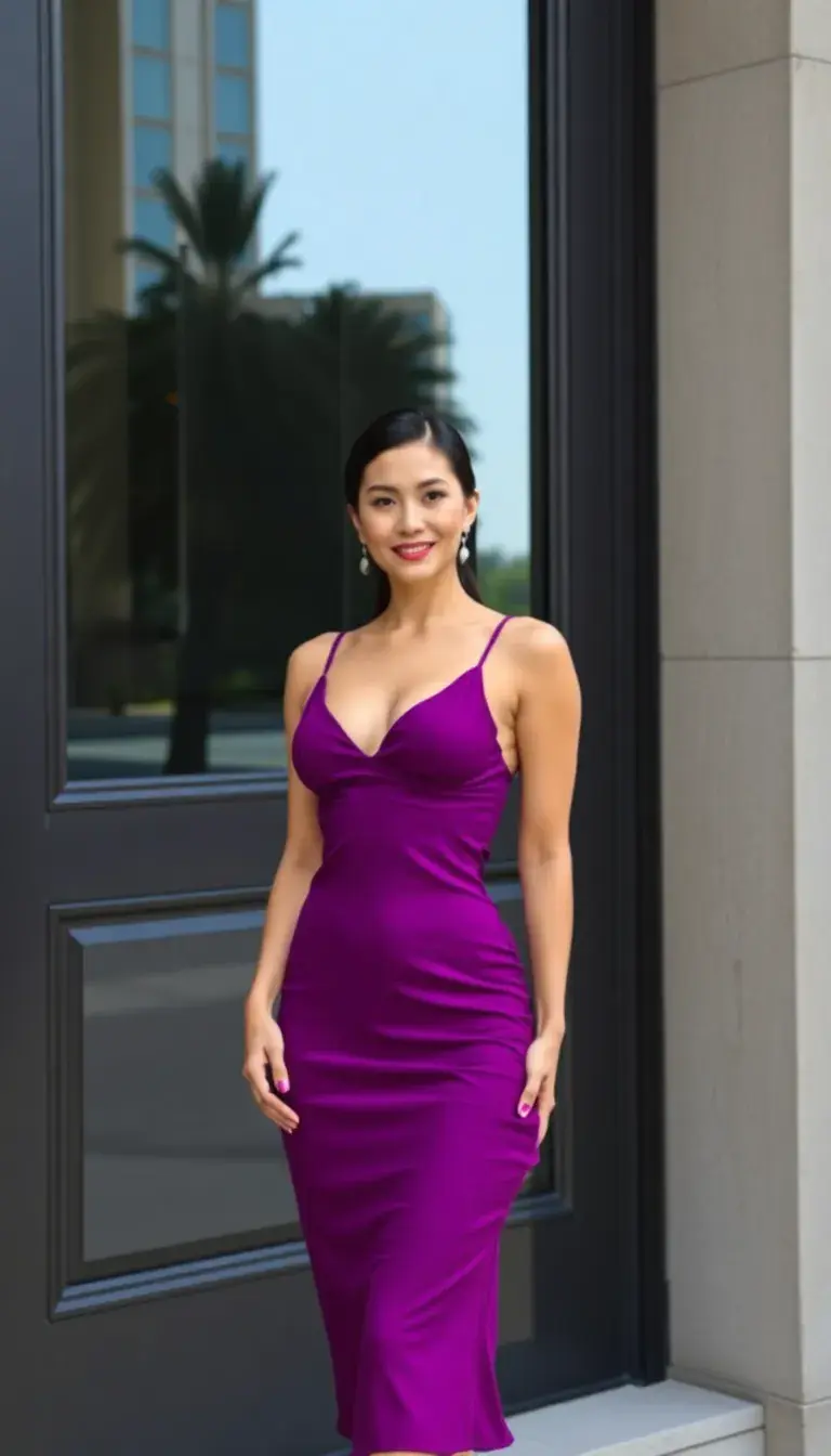 Deep Purple Bodycon Dress