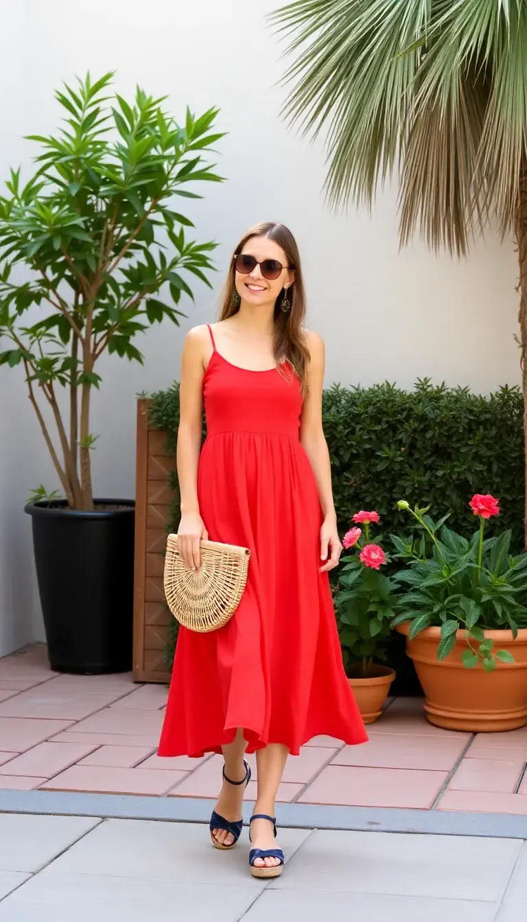 Tomato Red Sundress