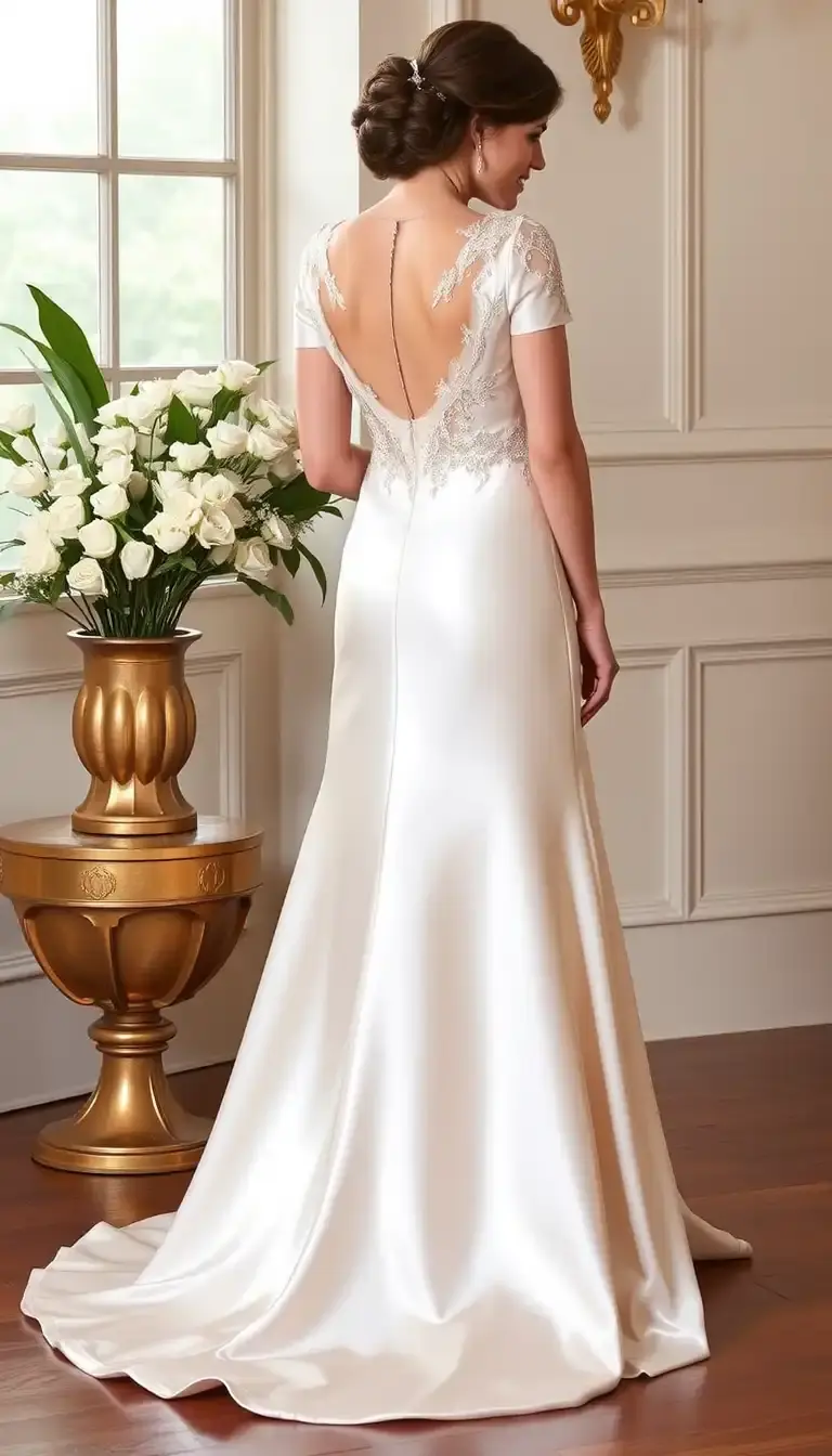 Satin Mother of Bride Gown