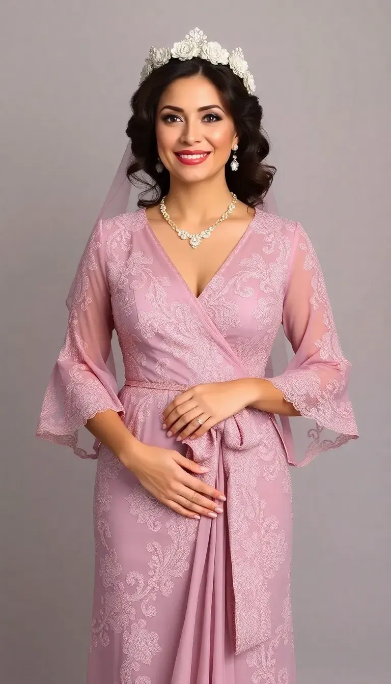 Wrap Mother of Bride Formal