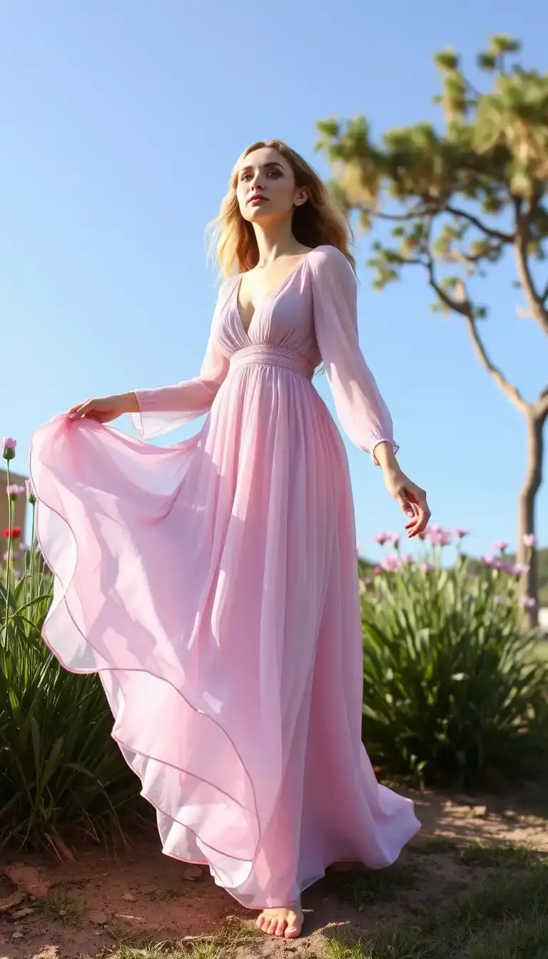 Chiffon Elsa Maxi Dress