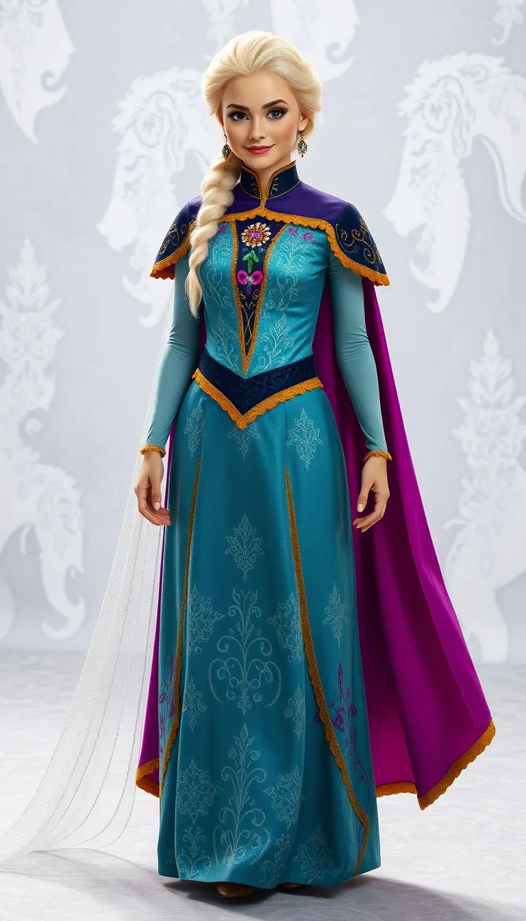 Embroidered Elsa Outfit