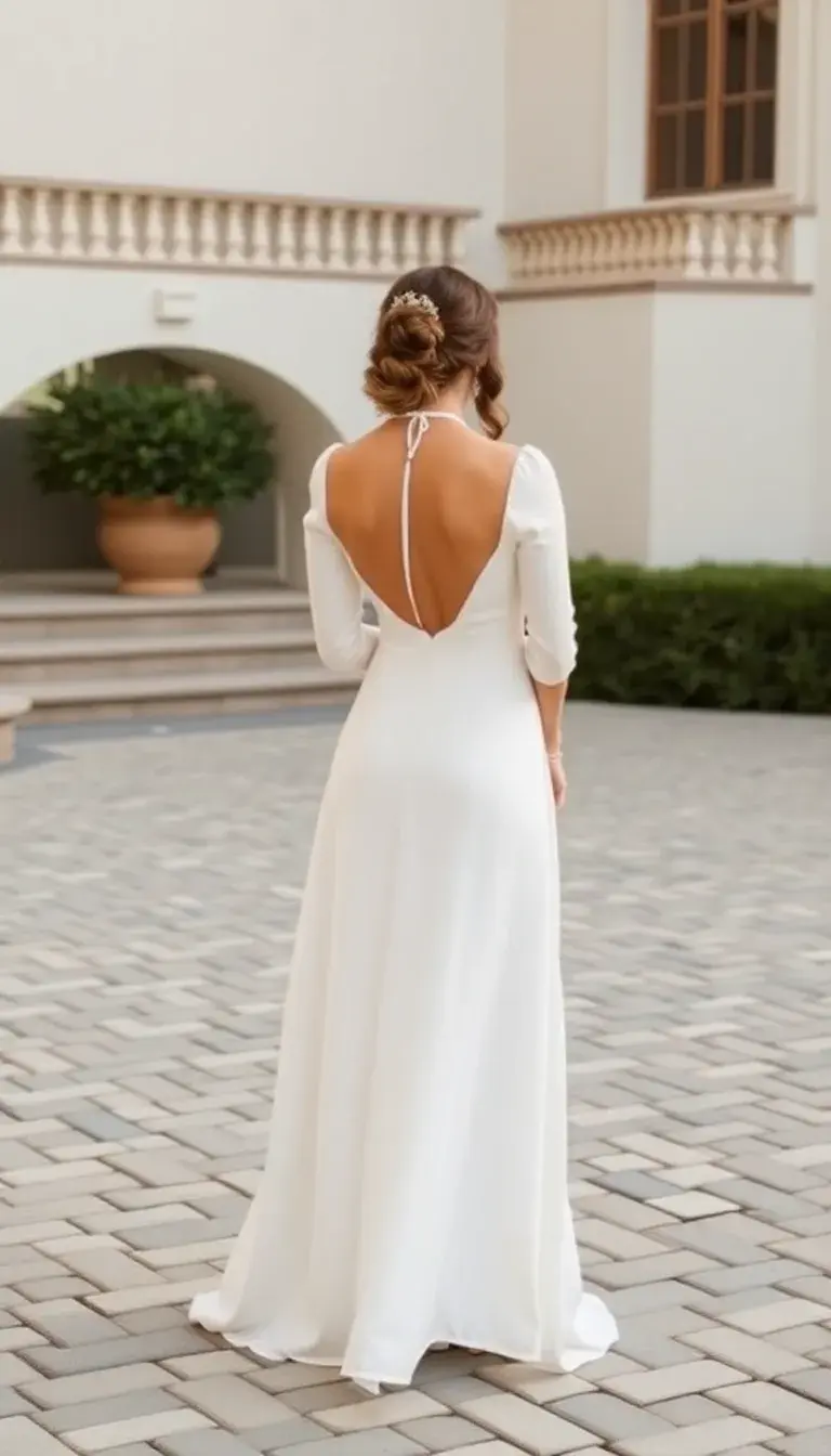 Long Sleeve Modest Wedding Dress
