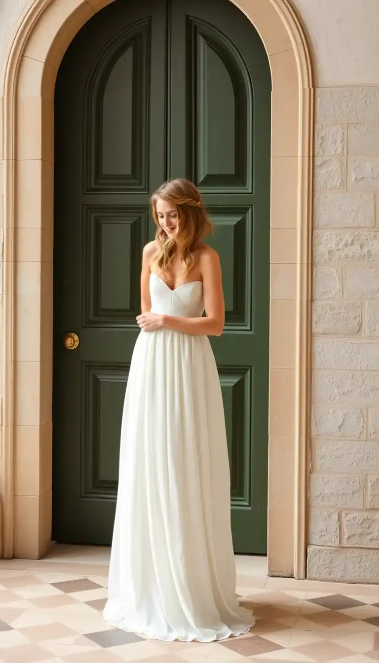 Modest Chiffon Wedding Maxi