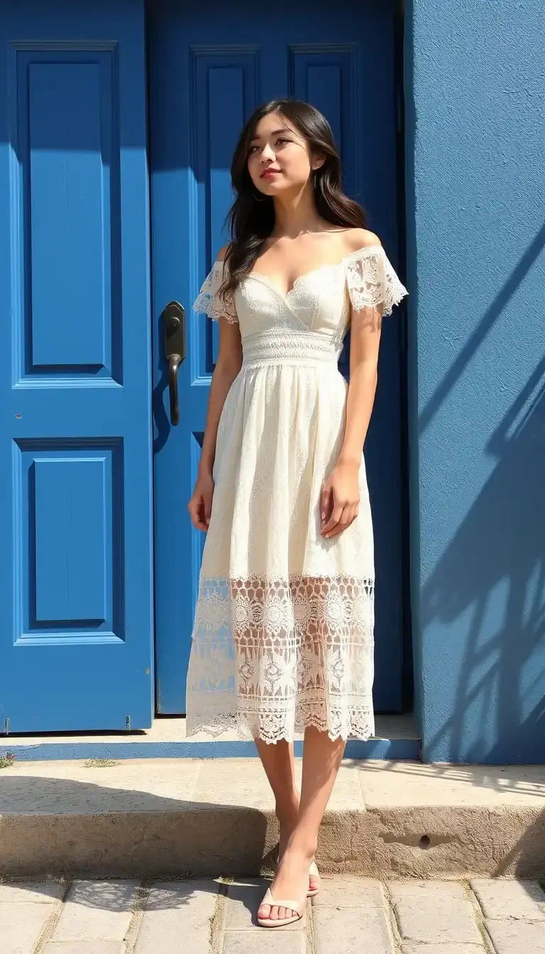 Lace Spring Casual Dress