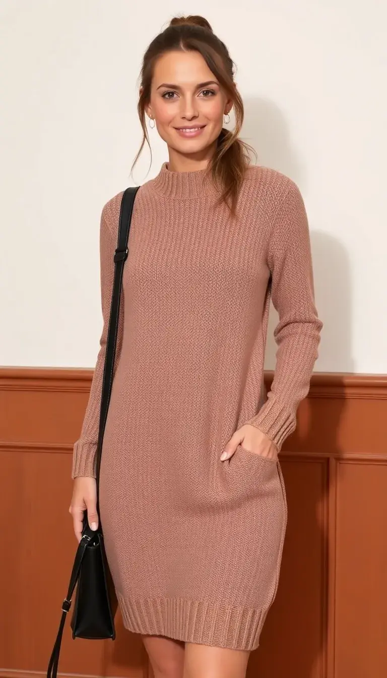 Long Sleeve Sweater Dress