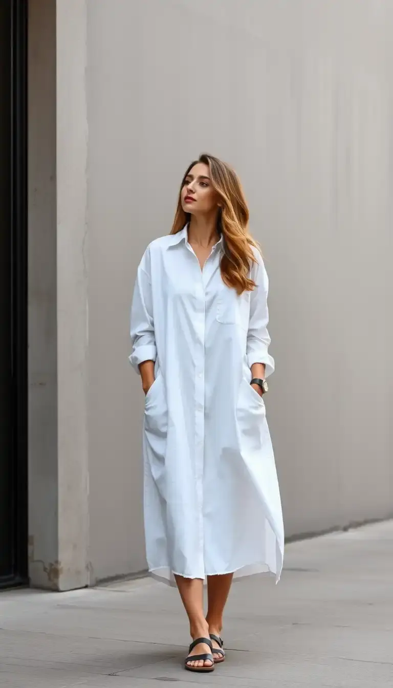 Oversized White Dress Shirt