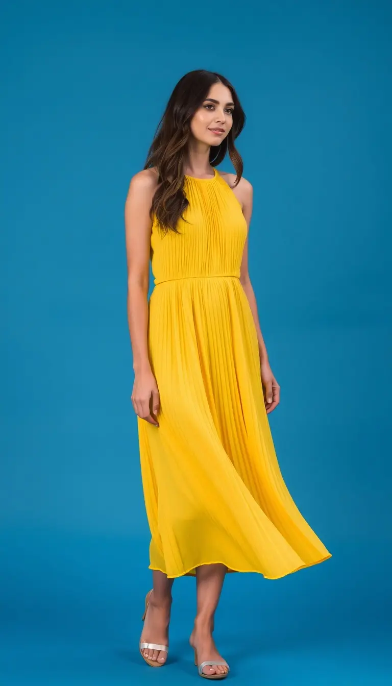 Yellow Halter Dress