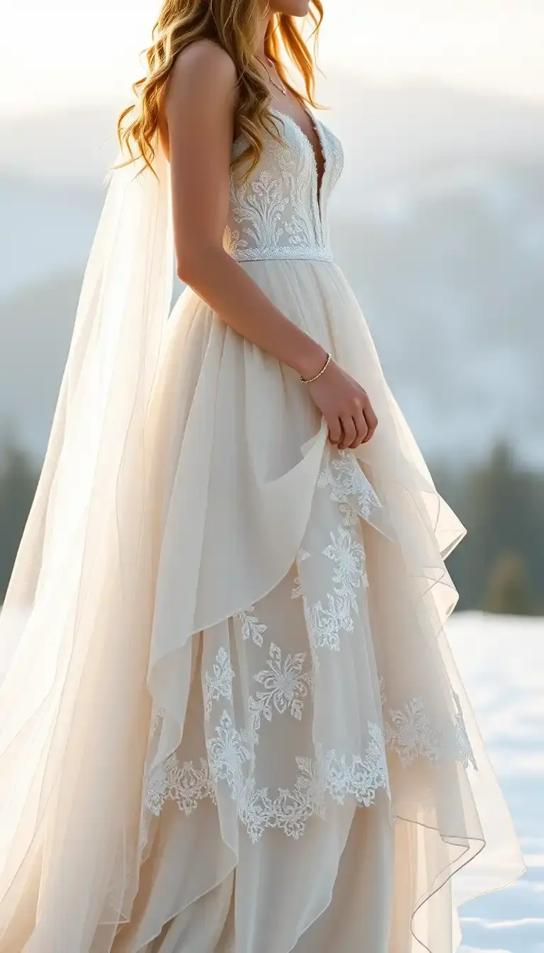 Boho Layered Winter Dress