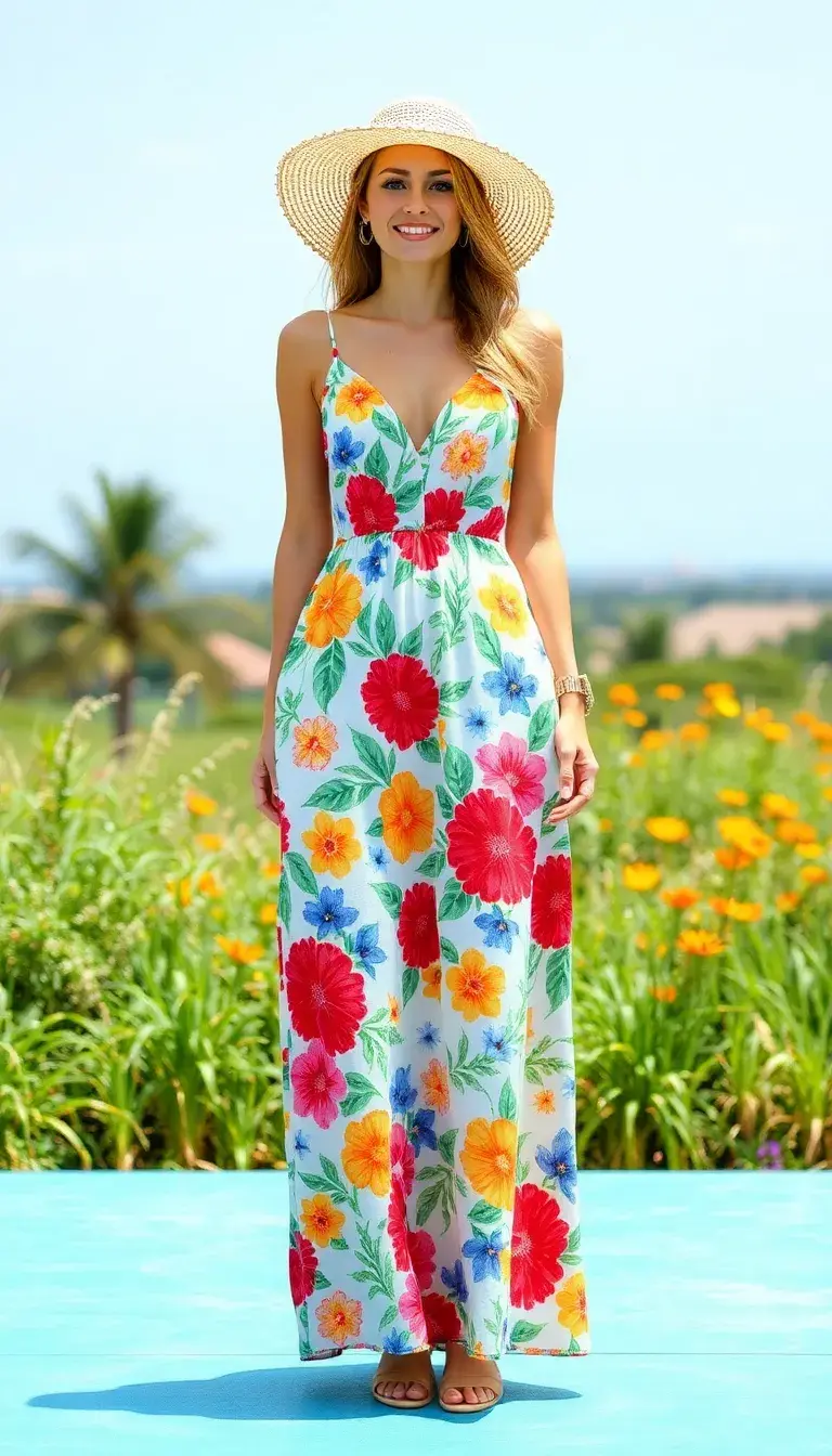 Floral Summer Maxi Dress