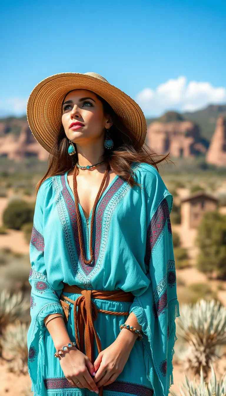 Turquoise Blue Women's Boho