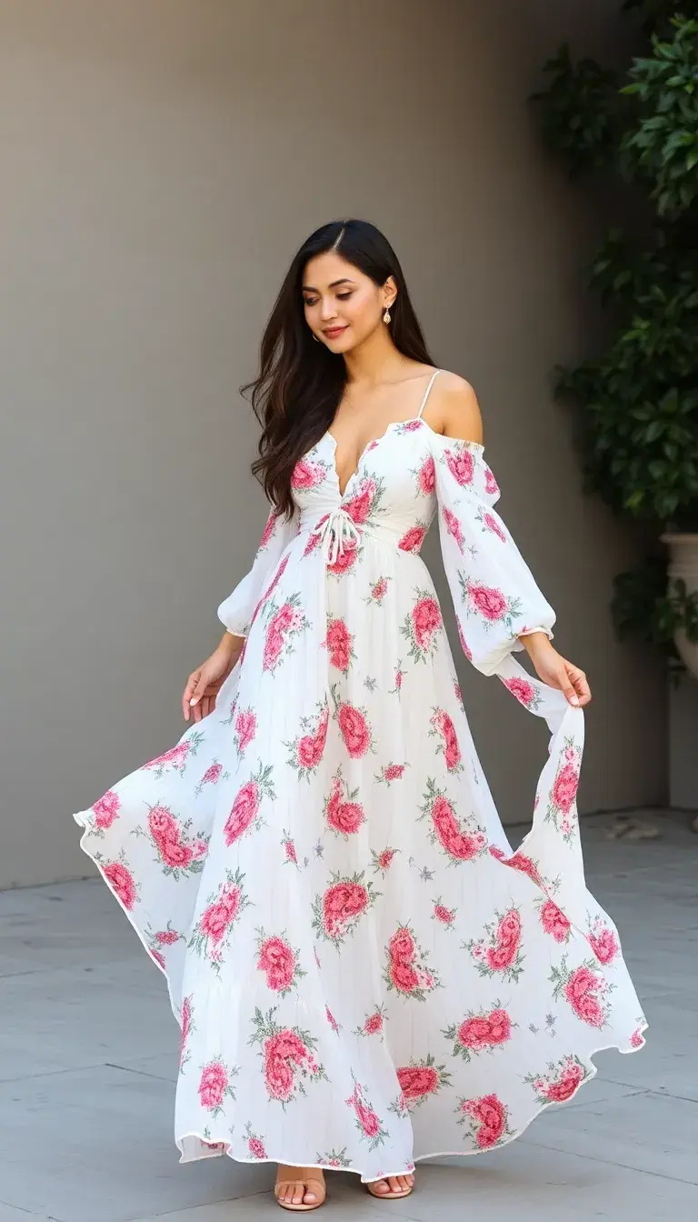 Floral Boho Maxi Clothing