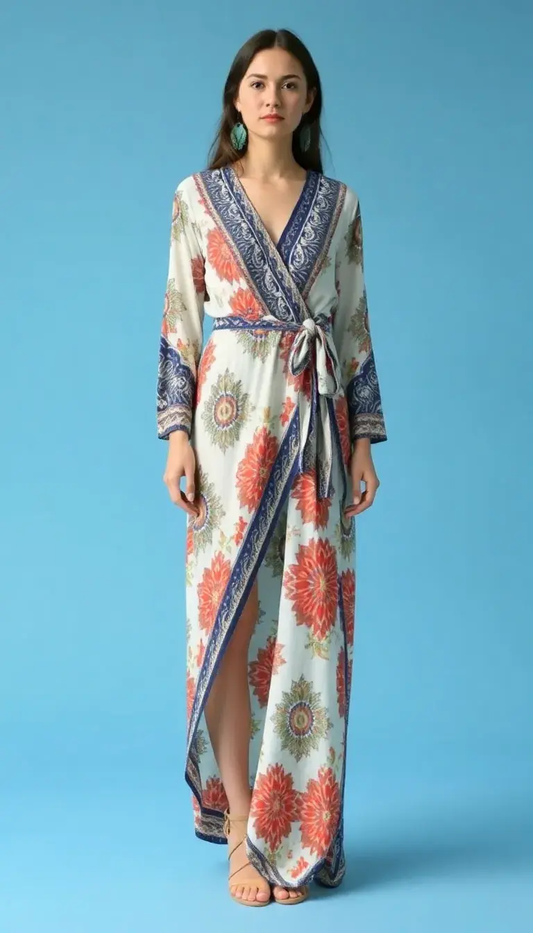 Printed Boho Wrap