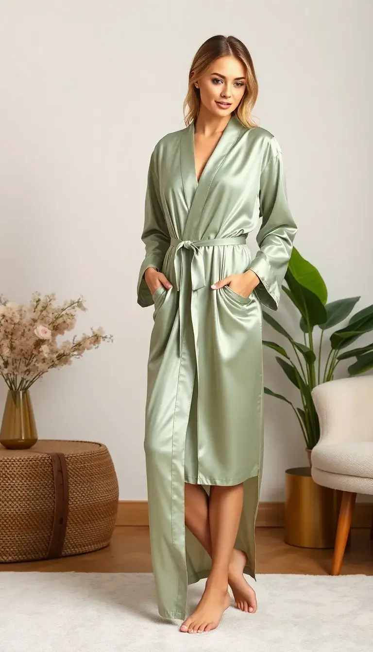 Satin Womens Dressing Gown