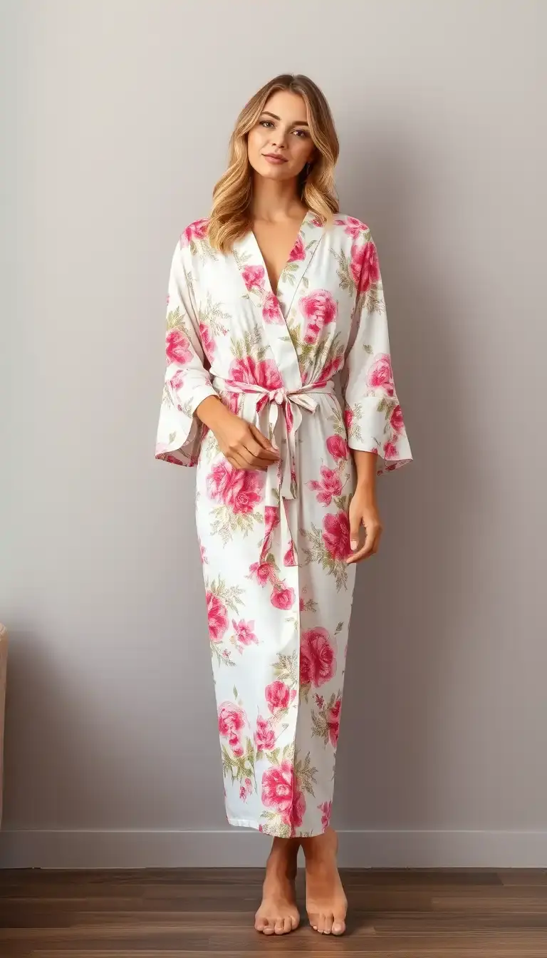 Floral Womens Dressing Gown