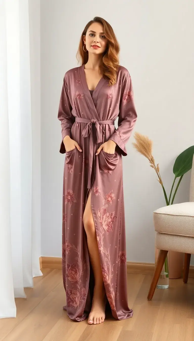 Long Womens Dressing Gown