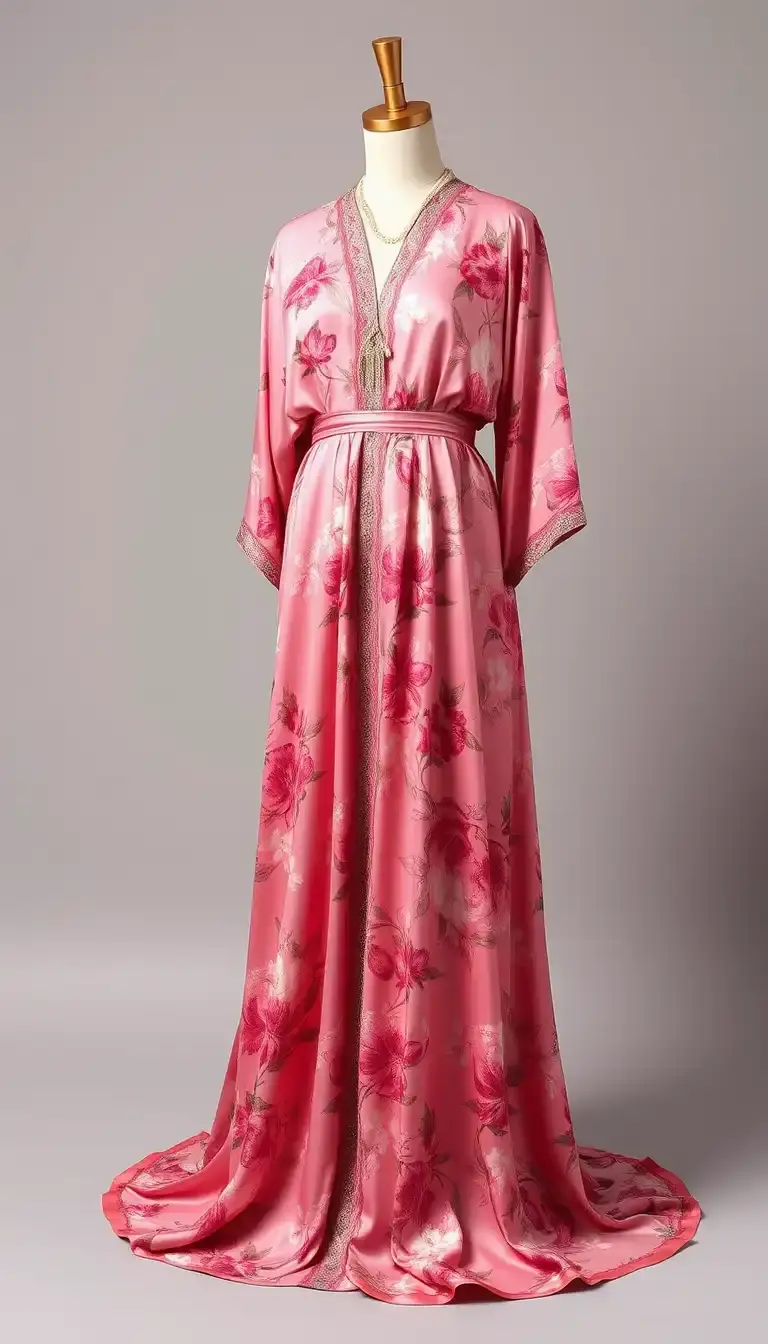Silk Floral Kaftan