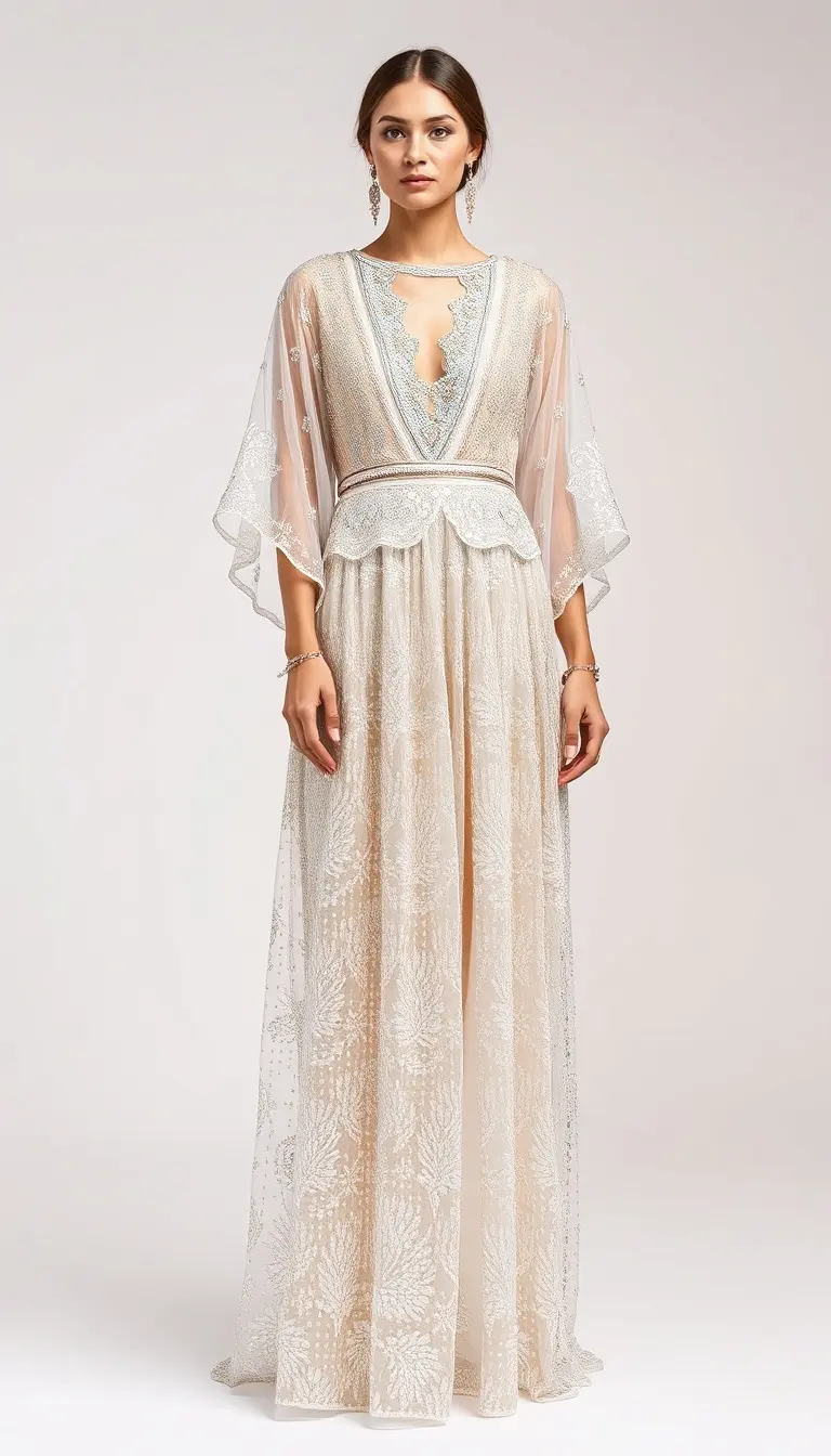 Sequin Embellished Kaftan