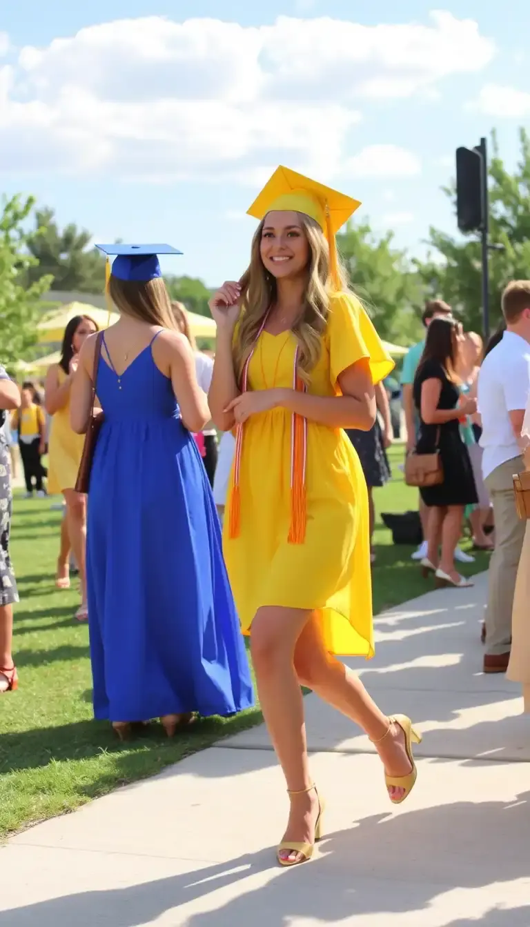 Yellow Graduation Dress Sunny