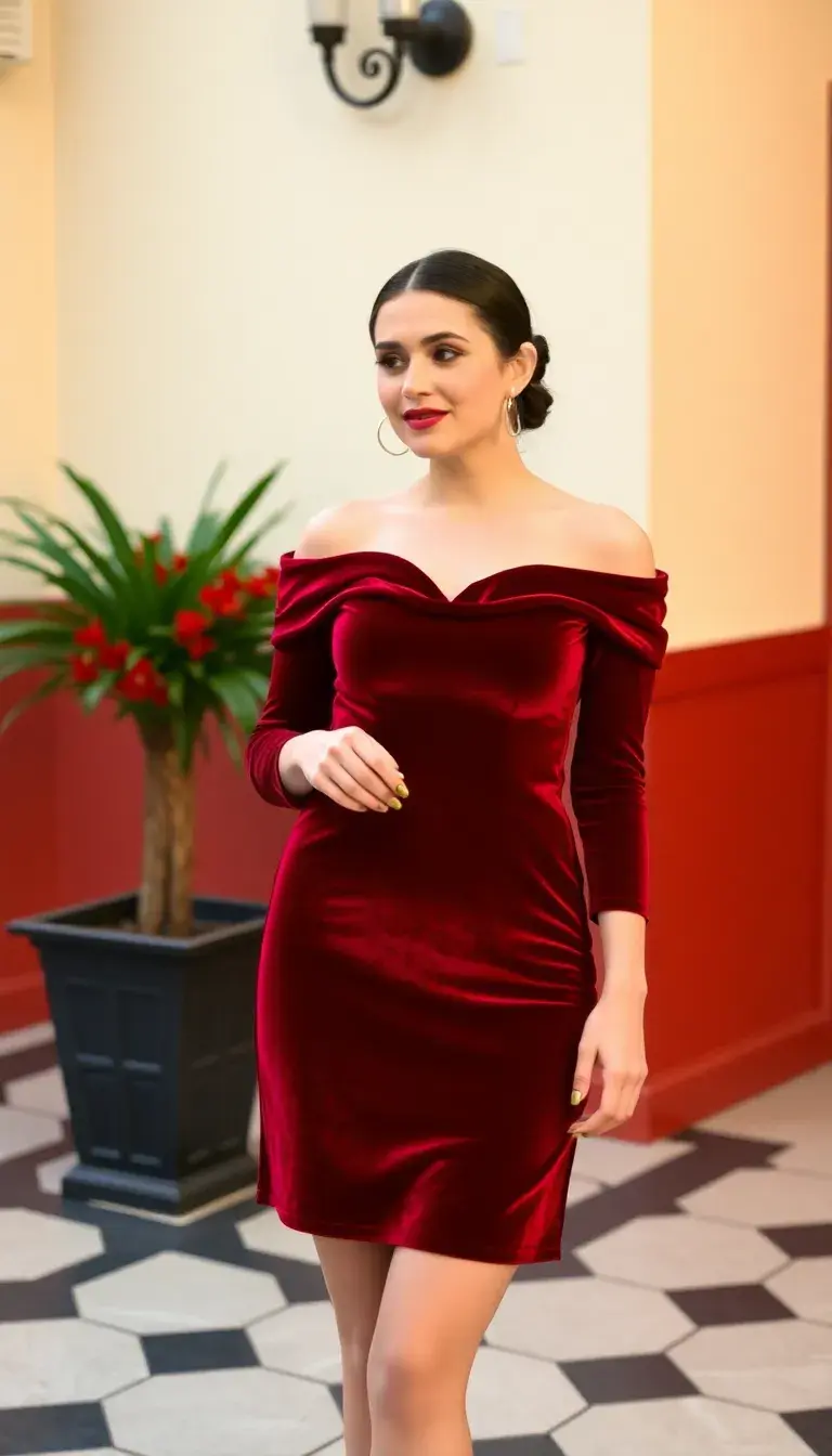 Red Velvet Dress