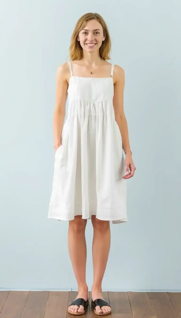 White Cotton Sundress
