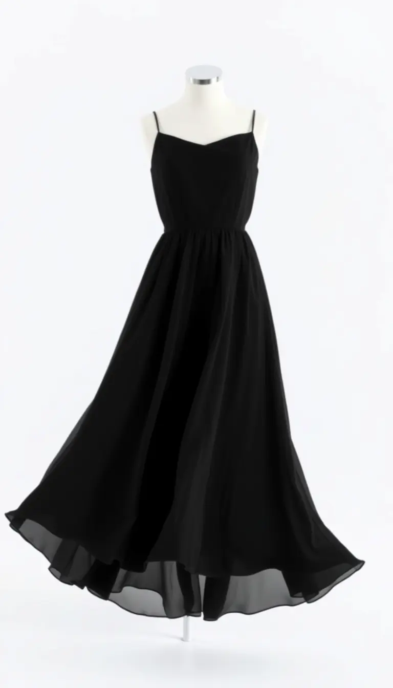 Chiffon Black Dress