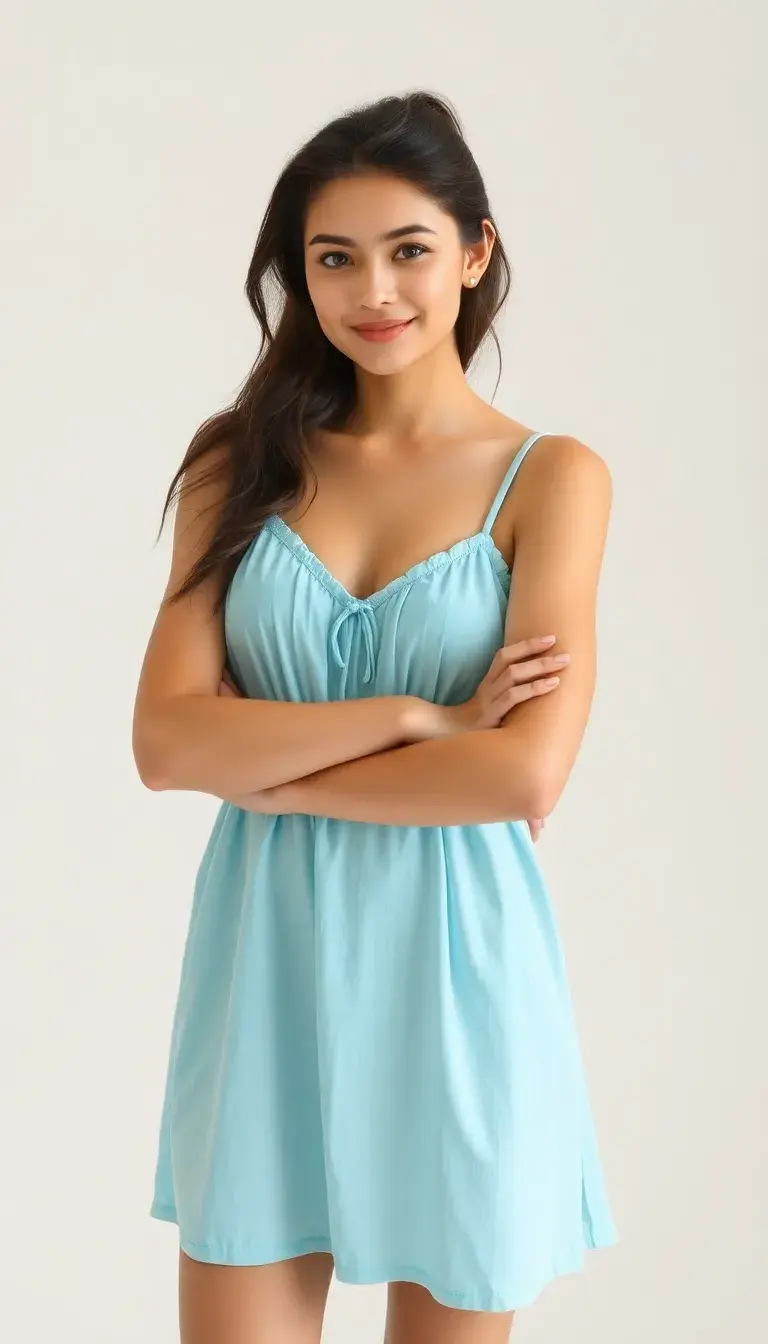 Fresh Light Blue Sundress